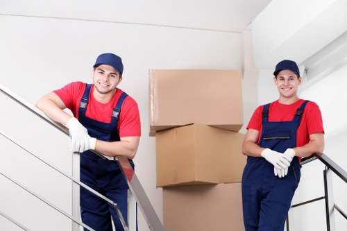 Commercial moving team planning a business relocation in Woodlands