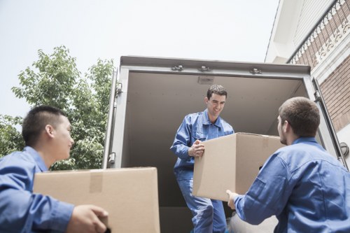 Office relocation team planning a move in Woodlands