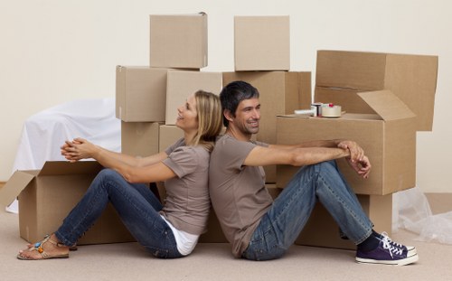 Man with van service supporting a business or office move in Woodlands