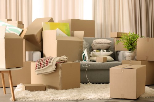 Customer booking a moving service with a man and van provider