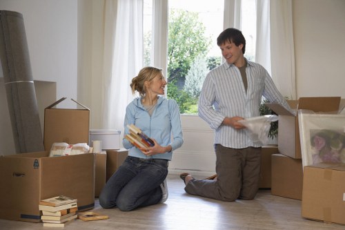 Commercial move and office transport by van