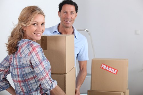 Packing and loading household items for removals near Woodlands