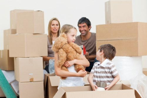 Unpacking service setting up a family home room by room in Woodlands